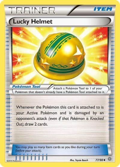 Lucky Helmet XY - Ancient Origins Pokemon card