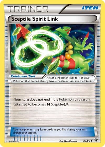 Sceptile Spirit Link XY - Ancient Origins Pokemon card