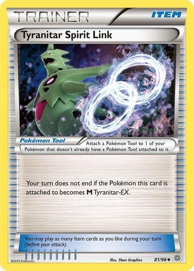 Tyranitar Spirit Link XY - Ancient Origins Pokemon card