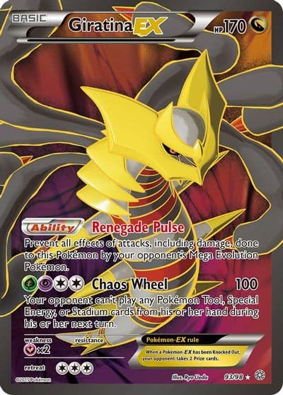 Giratina EX (93 Full Art) XY - Ancient Origins Pokemon card