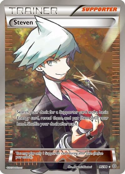 Steven (Full Art) XY - Ancient Origins Pokemon card