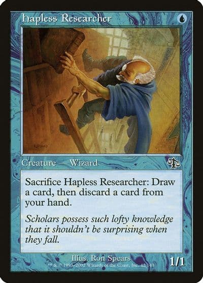 Hapless Researcher Judgment Magic card