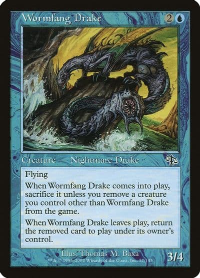 Wormfang Drake Judgment Magic card