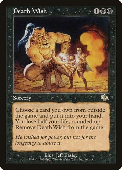 Death Wish Judgment Magic card