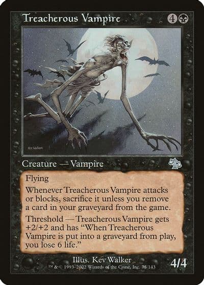 Treacherous Vampire Judgment Magic card