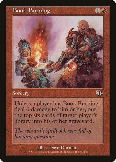 Book Burning Judgment Magic card