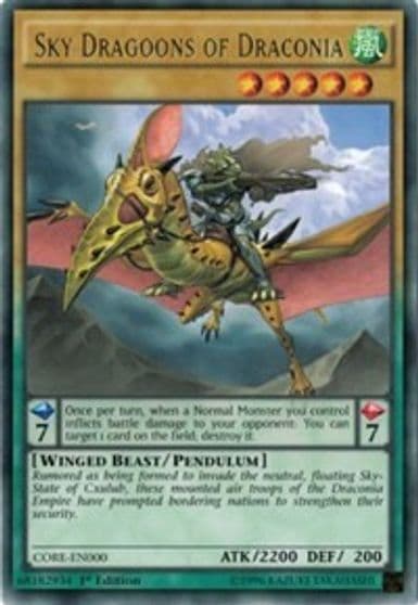Sky Dragoons of Draconia Clash of Rebellions Yu-Gi-Oh! card