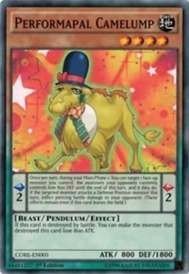 Performapal Camelump Clash of Rebellions Yu-Gi-Oh! card