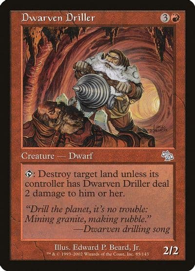 Dwarven Driller Judgment Magic card