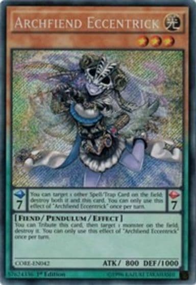 Archfiend Eccentrick Clash of Rebellions Yu-Gi-Oh! card