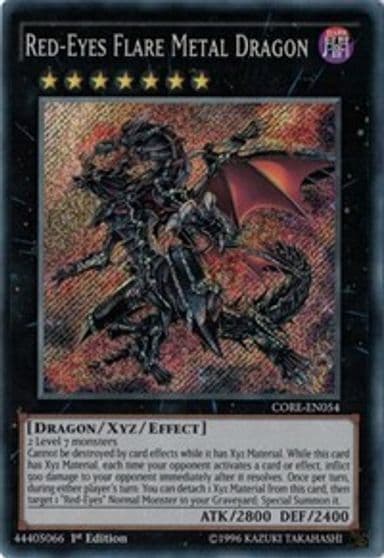 Red Eyes Flare Metal Dragon Clash of Rebellions Yu-Gi-Oh! card