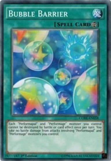 Bubble Barrier Clash of Rebellions Yu-Gi-Oh! card