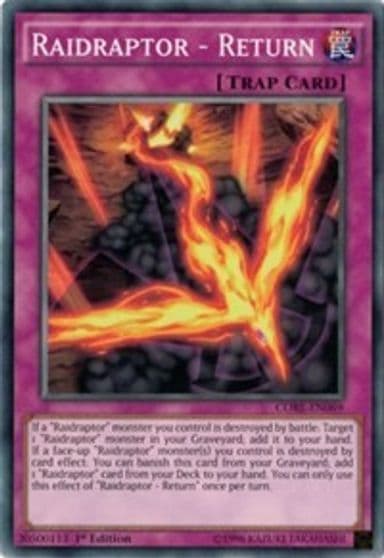 Raidraptor Return Clash of Rebellions Yu-Gi-Oh! card