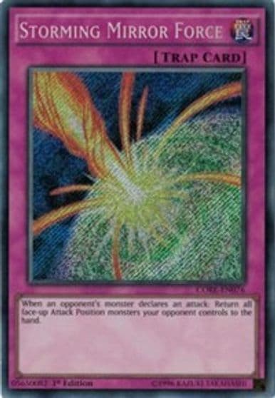 Storming Mirror Force Clash of Rebellions Yu-Gi-Oh! card