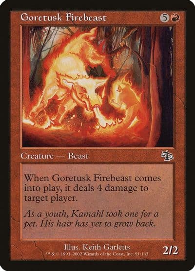 Goretusk Firebeast Judgment Magic card