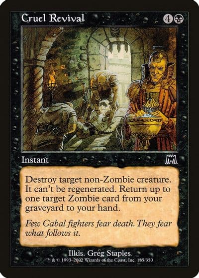 Cruel Revival Onslaught Magic card
