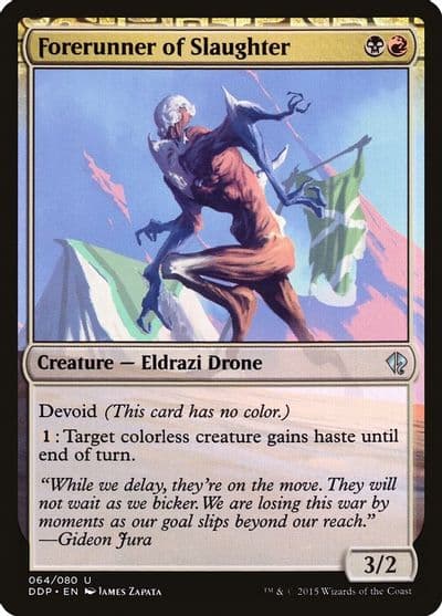 Forerunner of Slaughter Duel Decks: Zendikar vs. Eldrazi Magic card
