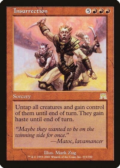 Insurrection Onslaught Magic card