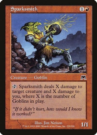 Sparksmith Onslaught Magic card