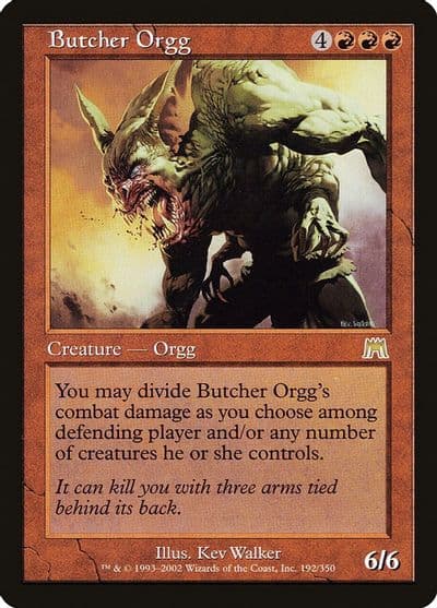 Butcher Orgg Onslaught Magic card