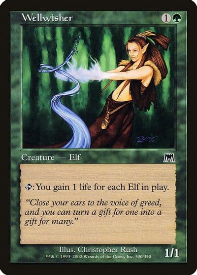 Wellwisher Onslaught Magic card