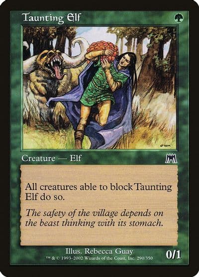Taunting Elf Onslaught Magic card