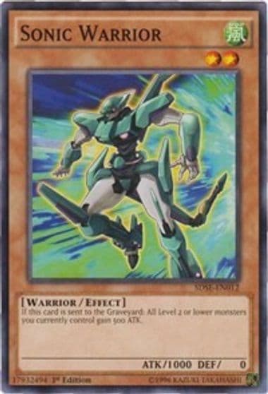 Sonic Warrior Structure Deck: Synchron Extreme Yu-Gi-Oh! card
