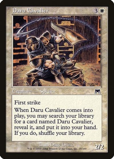 Daru Cavalier Onslaught Magic card