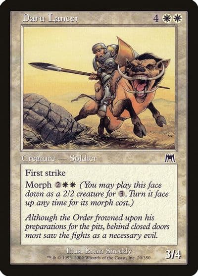 Daru Lancer Onslaught Magic card