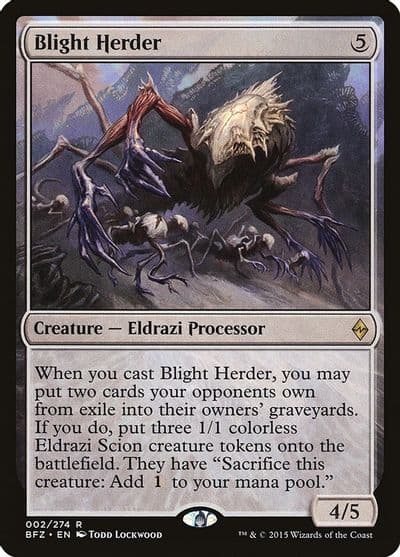 Blight Herder Battle for Zendikar Magic card