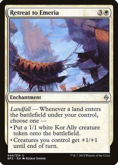 Retreat to Emeria Battle for Zendikar Magic card