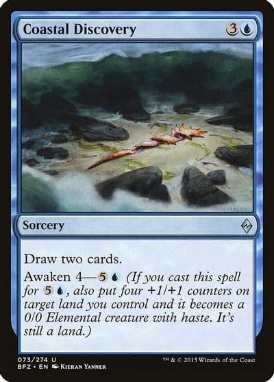 Coastal Discovery Battle for Zendikar Magic card