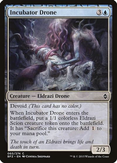 Incubator Drone Battle for Zendikar Magic card
