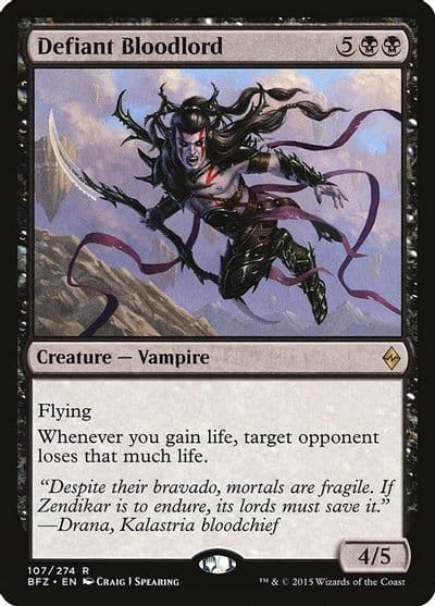 Defiant Bloodlord Battle for Zendikar Magic card
