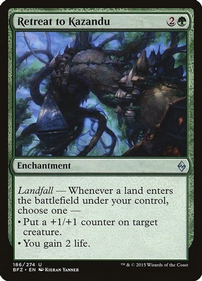 Retreat to Kazandu Battle for Zendikar Magic card