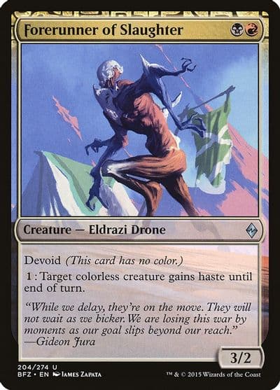 Forerunner of Slaughter Battle for Zendikar Magic card