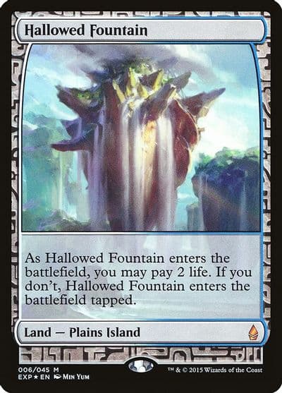 Hallowed Fountain Zendikar Expeditions Magic card