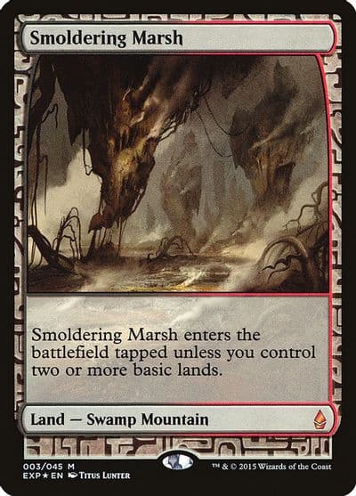 Smoldering Marsh Zendikar Expeditions Magic card
