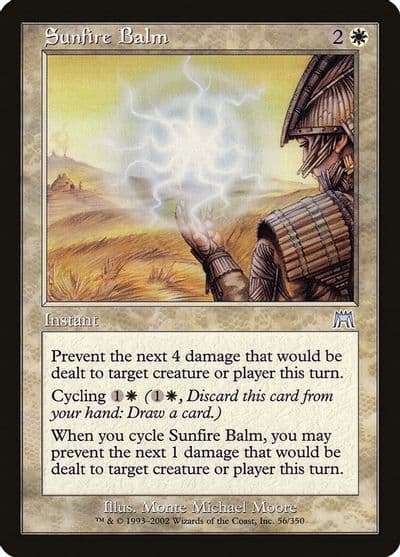 Sunfire Balm Onslaught Magic card