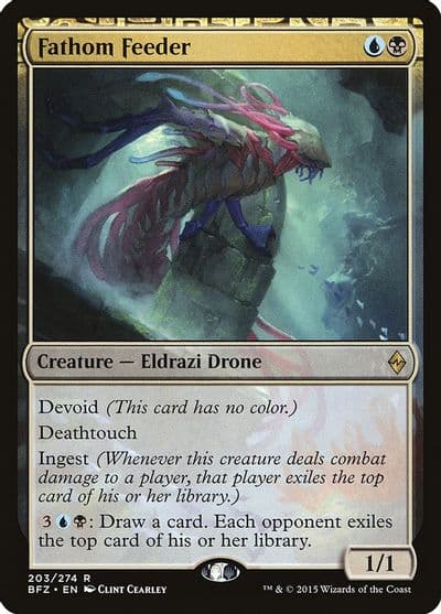 Fathom Feeder Battle for Zendikar Magic card