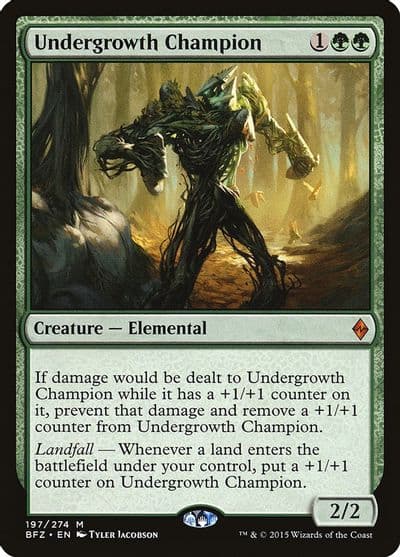 Undergrowth Champion Battle for Zendikar Magic card