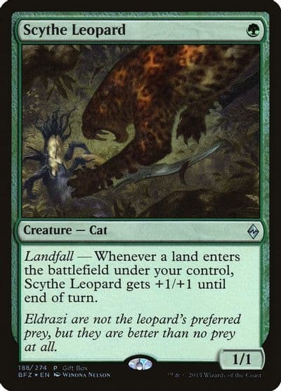 Scythe Leopard Gift Boxes and Promos Magic card