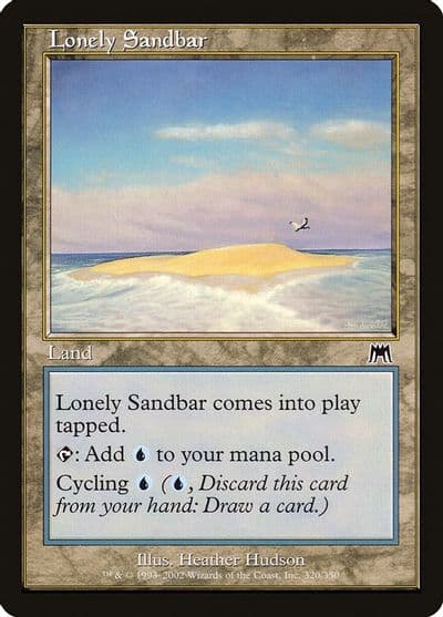 Lonely Sandbar Onslaught Magic card