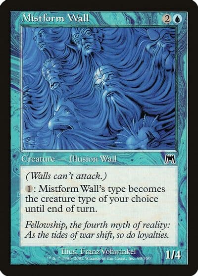 Mistform Wall Onslaught Magic card