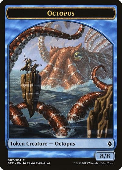 Octopus Token Battle for Zendikar Magic card