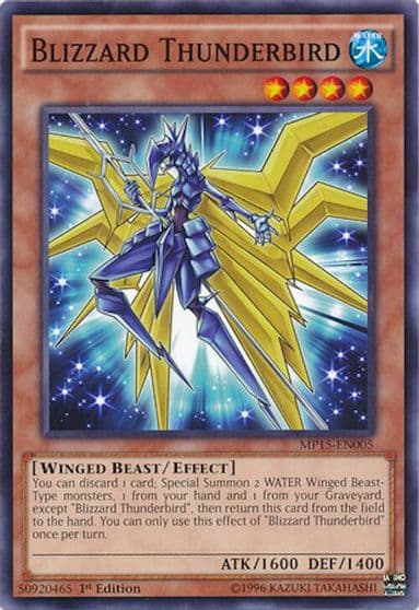 Blizzard Thunderbird 2015 Mega-Tins Mega Pack Yu-Gi-Oh! card