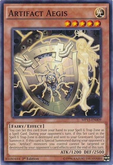 Artifact Aegis 2015 Mega-Tins Mega Pack Yu-Gi-Oh! card