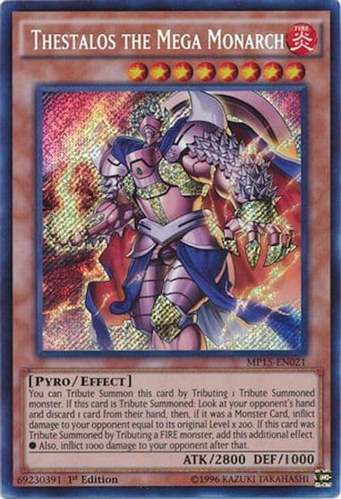 Thestalos the Mega Monarch 2015 Mega-Tins Mega Pack Yu-Gi-Oh! card