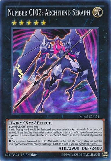 Number C102 Archfiend Seraph 2015 Mega-Tins Mega Pack Yu-Gi-Oh! card