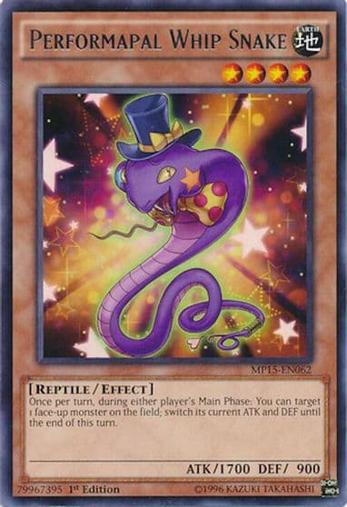 Performapal Whip Snake 2015 Mega-Tins Mega Pack Yu-Gi-Oh! card
